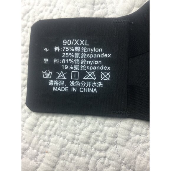 Seamless Black Wireless Pocket Bra *Mastectomy*Sissy*Cosplay*Drag*40C*New - Picture 2 of 4